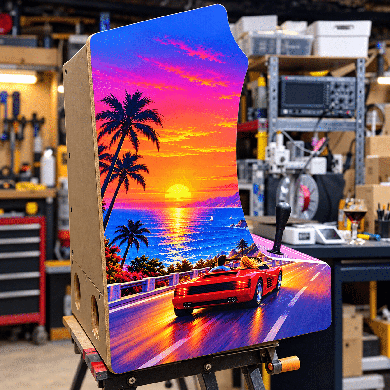 Habillage OutRun du second bartop arcade